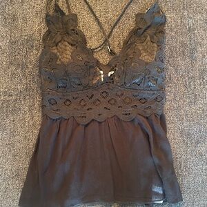 Black tank top, brand Charlotte Russe, never used